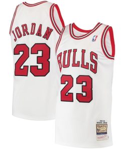 Michael Jordan Chicago Bulls  1995 Hardwood Classics Authentic Jersey - White