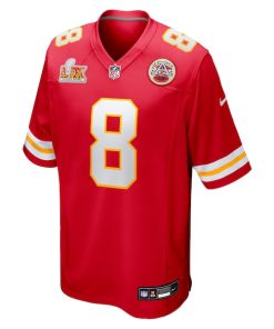 Alternative view of DeAndre Hopkins Kansas City Chiefs Nike Super Bowl LIX Game Player Jersey - Red
