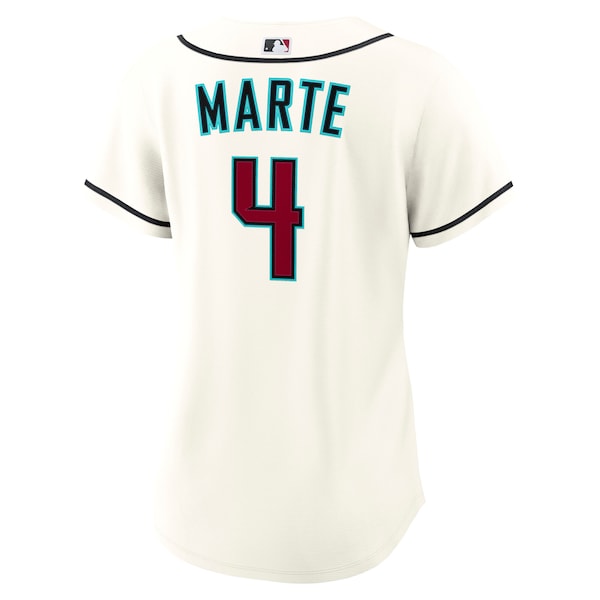 Ketel Marte Arizona Diamondbacks Nike Women's Home Replica Jersey - Cream - Image 3