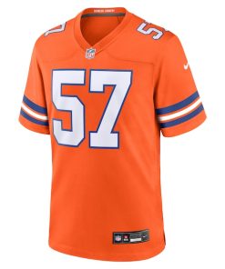 Alternative view of Tom Jackson Denver Broncos Nike Mile High Collection 1977 Throwback Retired Player Game Jersey - Orange