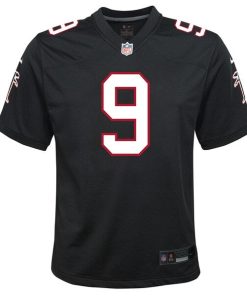 Alternative view of Michael Penix Jr. Atlanta Falcons Nike Youth Alternate Game Jersey - Black