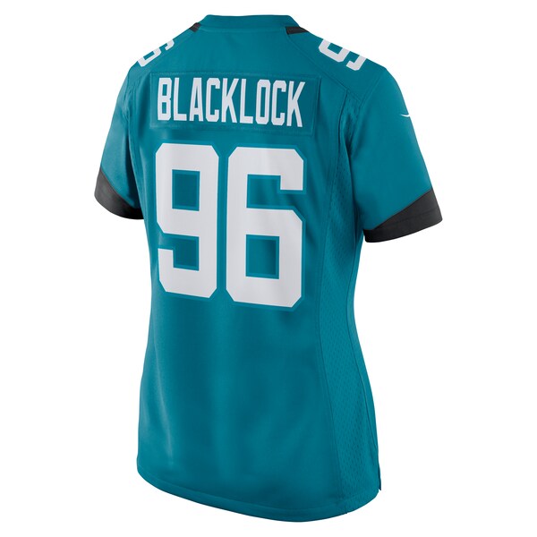 Ross Blacklock Jacksonville Jaguars Nike Women's Team Game Jersey - Teal - Image 3
