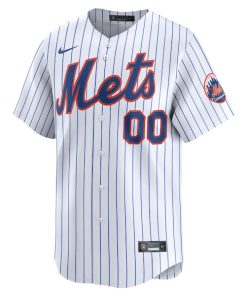 Alternative view of New York Mets Nike Home Limited Custom Jersey - White