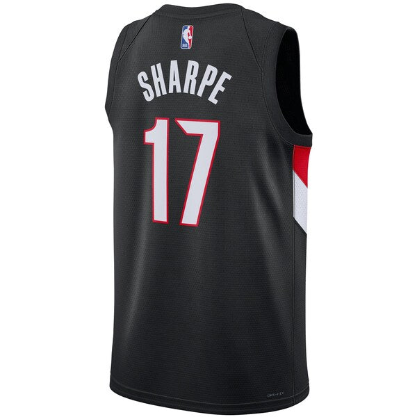 Shaedon Sharpe Portland Trail Blazers Nike Unisex Swingman Jersey - Icon Edition - Black - Image 3