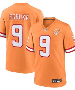 Emeka Egbuka  Tampa Bay Buccaneers Nike 50th Season Game Jersey - Creamsicle/White/Red