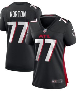 Storm Norton Atlanta Falcons Nike Women's  Game Jersey -  Black