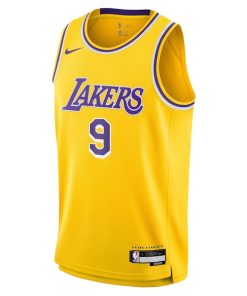 Alternative view of Bronny James Jr. Los Angeles Lakers Nike Youth Swingman Jersey - Icon Edition - Gold