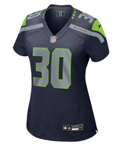 Alternative view of Cam Akers Seattle Seahawks Nike Women's Team Game Jersey -  College Navy