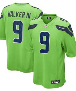 Kenneth Walker III Seattle Seahawks Nike  Game Jersey - Neon Green