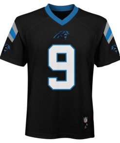 Alternative view of Bryce Young Carolina Panthers Youth Replica Player Jersey - Black