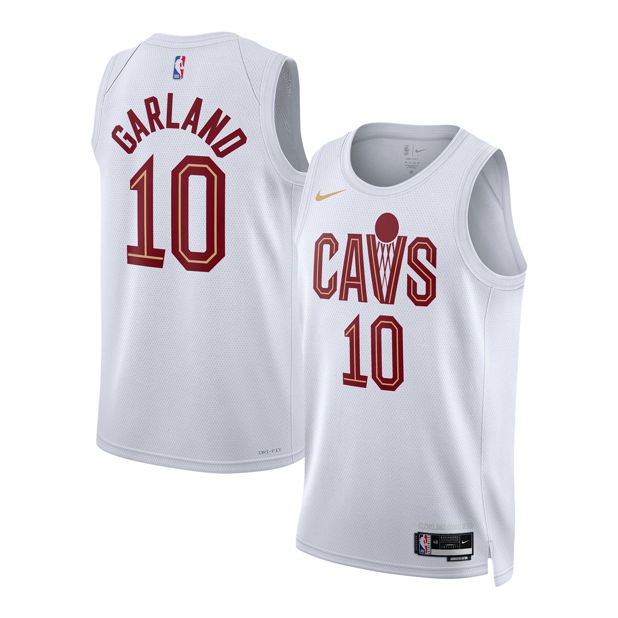 Darius Garland Cleveland Cavaliers Nike Unisex Swingman Jersey - Icon Edition - Wine/White - Image 5