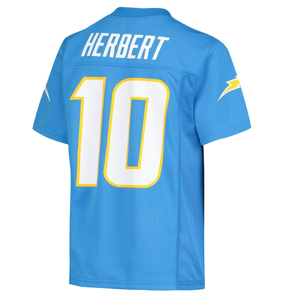Justin Herbert Los Angeles Chargers Youth Replica Player Jersey - Powder Blue - Image 3