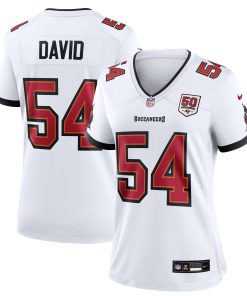 Alternative view of Lavonte David  Tampa Bay Buccaneers Nike Women's 50th Season Game Jersey - Creamsicle/Red/White