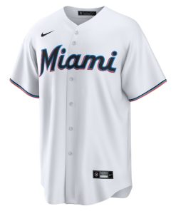 Alternative view of Jes¨²s S¨¢nchez Miami Marlins Nike Home  Replica Player Jersey - White