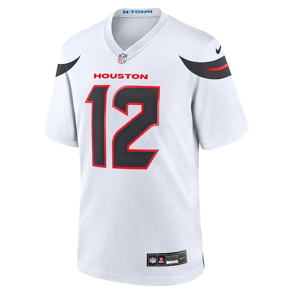 Nico Collins Houston Texans Nike Game Jersey - White/Red/Navy - Image 3
