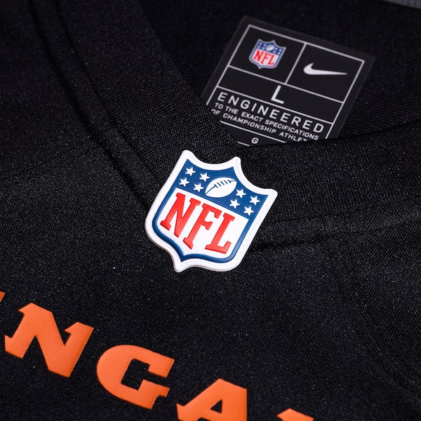 Oren Burks Cincinnati Bengals Nike Team Game Jersey - Black - Image 4