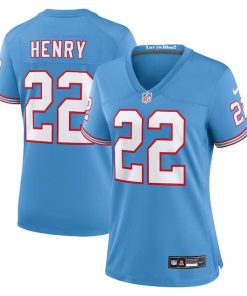 Derrick Henry Tennessee Titans Nike Women's Player Jersey - Light Blue/Navy