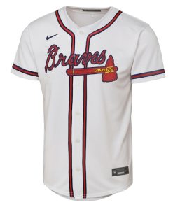 Alternative view of Matt Olson Atlanta Braves Nike Youth Home Replica Player Jersey - White