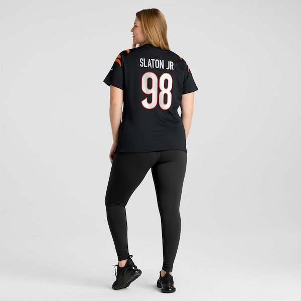 Tedarrell Slaton Jr Cincinnati Bengals Nike Women's Team Game Jersey - Black - Image 8