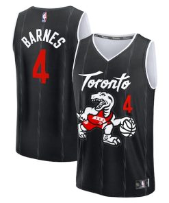 Scottie Barnes Toronto Raptors  2025/26 City Edition Fast Break Jersey - Black