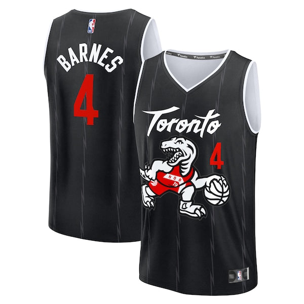 Scottie Barnes Toronto Raptors 2025/26 City Edition Fast Break Jersey - Black