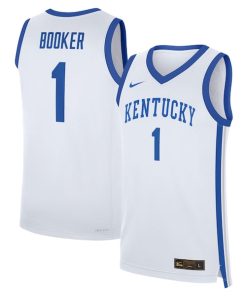 Devin Booker Kentucky Wildcats Nike Performance Replica Basketball Jersey - White