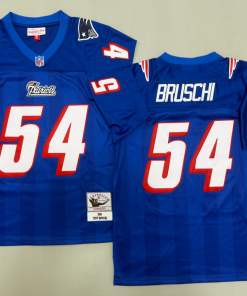 Tedy Bruschi New England Patriots Authentic Throwback Retired Player Jersey