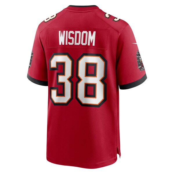 Rashad Wisdom Tampa Bay Buccaneers Nike Team Game Jersey - Red - Image 3