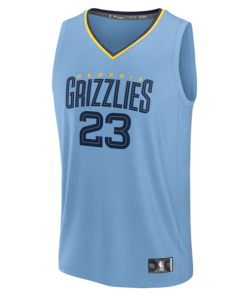 Alternative view of Cedric Coward Memphis Grizzlies  Fast Break Replica Player Jersey - Statement Edition - Light Blue