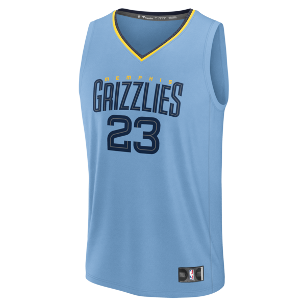 Cedric Coward Memphis Grizzlies Fast Break Replica Player Jersey - Statement Edition - Light Blue - Image 2