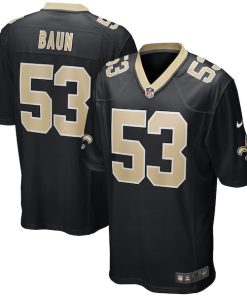 Zack Baun New Orleans Saints Nike Game Player Jersey - Black