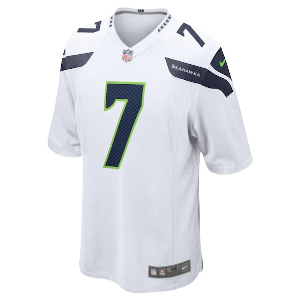 Geno Smith Seattle Seahawks Nike Game Player Jersey - White - Image 3