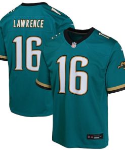 Trevor Lawrence Jacksonville Jaguars Nike Youth Prowler Throwback Player Game Jersey - Teal