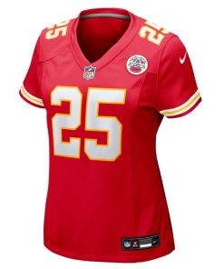 Alternative view of Elijah Mitchell Kansas City Chiefs Nike Women's Team Game Jersey -  Red