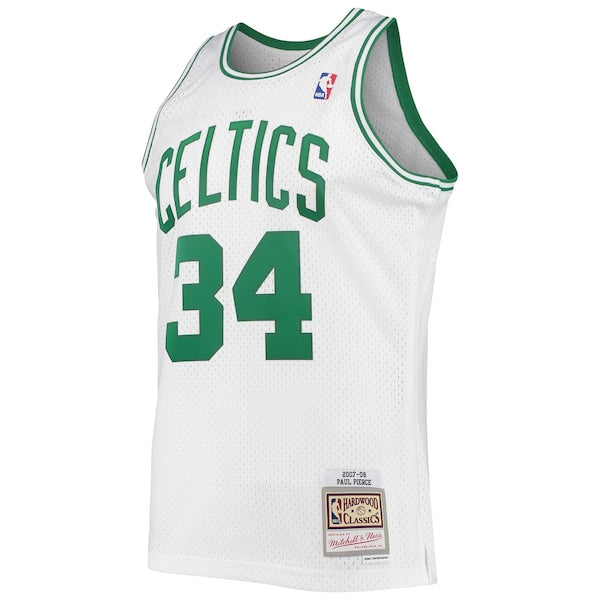 Paul Pierce Boston Celtics Hardwood Classics Swingman Jersey - White/Kelly Green - Image 3