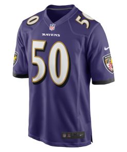 Alternative view of Kyle Van Noy Baltimore Ravens Nike  Game Jersey -  Purple