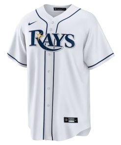 Alternative view of Tampa Bay Rays Nike Home Replica Team Jersey - White