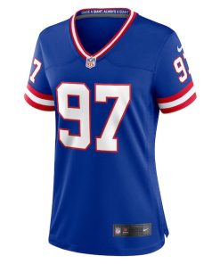 Alternative view of Dexter Lawrence II New York Giants Nike Women's Classic Game Player Jersey - Royal