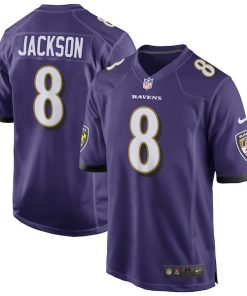 Lamar Jackson Baltimore Ravens Nike Game Jersey - Purple