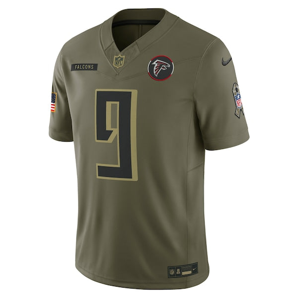 Michael Penix Jr. Atlanta Falcons Nike 2025 Salute to Service Limited Jersey - Olive - Image 2