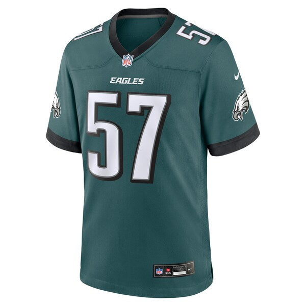 Ben VanSumeren Philadelphia Eagles Nike Team Game Jersey - Midnight Green - Image 7