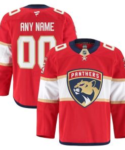 Florida Panthers  Home Authentic Pro Custom Jersey - Red