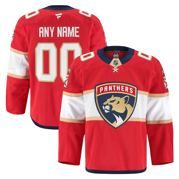 Florida Panthers Home Authentic Pro Custom Jersey - Red