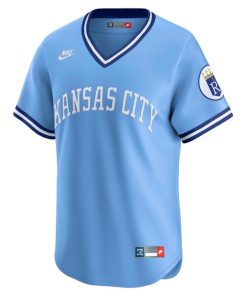 Alternative view of Bo Jackson Kansas City Royals Nike Throwback Cooperstown Collection Limited Jersey - Light Blue
