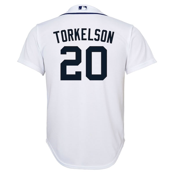 Spencer Torkelson Detroit Tigers Nike Youth Home Replica Player Jersey - White - Image 3