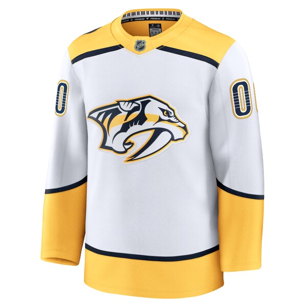 Nashville Predators Away Premium Custom Jersey - White/Gold - Image 4