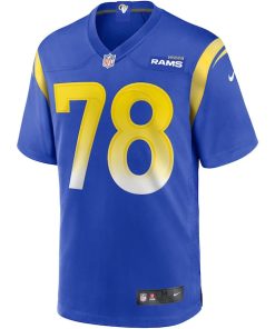 Alternative view of Jackie Slater Los Angeles Rams Nike Game Retired Player Jersey - Royal