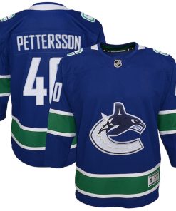 Elias Pettersson Vancouver Canucks Youth 2019/20 Home Premier Player Jersey - Royal