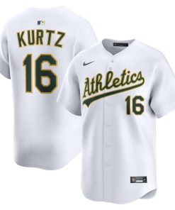 Nick Kurtz Athletics Nike Home Limited Player Jersey - White