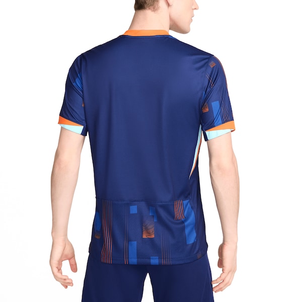 Netherlands National Team Nike 2024 Away Replica Blank Jersey - Blue - Image 6